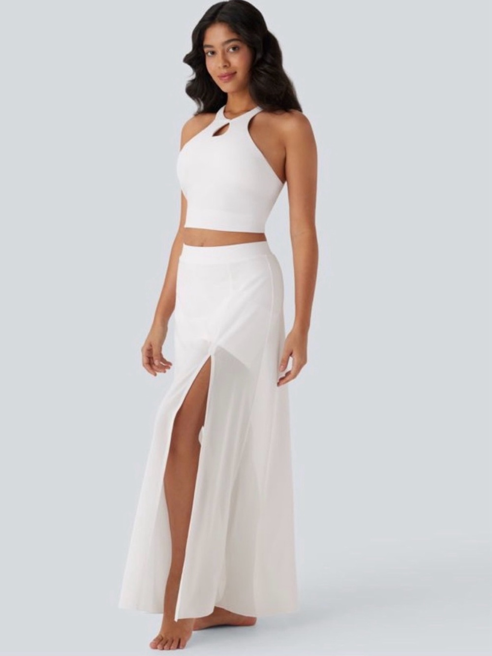 NWT Halara 2 in 1 Flowy Dance Skirt with Shorts & Pockets | M